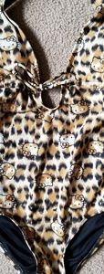 Leopard print Hello Kitty 1pc Women's Swimsuit
